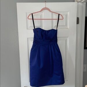Alfred Angelo Strapless Blue Dress